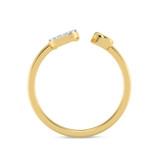 Photo of Lisa "U" 1/8 ct tw. Lab Grown Diamond Ring 10K Yellow Gold [FR1958Y]