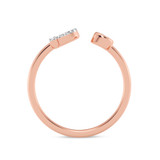 Photo of Lisa "P" 1/8 ct tw. Lab Grown Diamond Ring 10K Rose Gold [FR1953R]