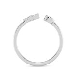Photo of Lisa "T" 1/10 ct tw. Lab Grown Diamond Ring 14K White Gold [FR1957W]