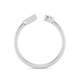 Photo of Lisa "C" 1/10 ct tw. Lab Grown Diamond Ring 10K White Gold [FR1940W]