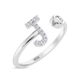 Photo of Lisa "J" 1/10 ct tw. Lab Grown Diamond Ring 10K White Gold [FR1947W]