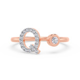 Photo of Lisa "Q" 1/8 ct tw. Lab Grown Diamond Ring 14K Rose Gold [FR1954R]