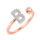 Photo of Lisa "B" 1/8 ct tw. Lab Grown Diamond Ring 14K Rose Gold [FR1939R]