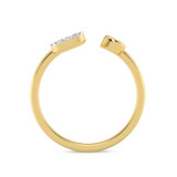 Photo of Lisa "S" 1/8 ct tw. Lab Grown Diamond Ring 10K Yellow Gold [FR1956Y]