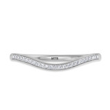 Photo of Diantha 1/5 ct tw. Diamond Same Sex Ladies Band Set 10K White Gold [BT2079WL]