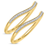 Photo of Diantha 1/5 ct tw. Diamond Same Sex Ladies Band Set 10K Yellow Gold [WL2079Y]