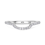 Photo of Evanthe 1/3 CT. T.W. Ruby and Diamond Matching Wedding Band Set 14K White Gold [BT2072WL]