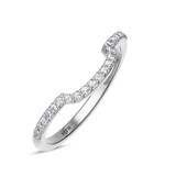 Photo of Evanthe 1/3 CT. T.W. Ruby and Diamond Matching Wedding Band Set 14K White Gold [BT2072WL]
