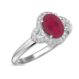 Photo of Holly 1 3/4 Carat T.W. Ruby and Diamond Matching Bridal Ring Set 10K White Gold [BT2071WE-C000]