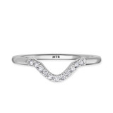 Photo of Holly 1/10 ct tw. Diamond Ladies Band 10K White Gold [BT2071WL]