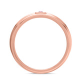Photo of Holly 1/5 Carat T.W. Ruby and Diamond Mens Wedding Band 14K Rose Gold [BT2071RM]