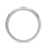 Photo of Holly 1/3 Carat T.W. Ruby and Diamond Matching Wedding Band Set 14K White Gold [BT2071WM]