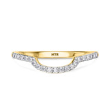 Photo of Evanthe 1/3 CT. T.W. Ruby and Diamond Matching Wedding Band Set 14K Yellow Gold [BT2072YL]