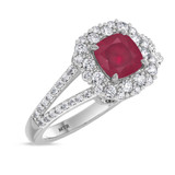 Photo of Evanthe 1 7/8 Carat T.W. Ruby and Diamond Matching Bridal Ring Set 10K White Gold [BT2072WE-C000]