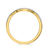 Photo of Evanthe 2 CT. T.W. Ruby and Diamond Trio Matching Wedding Ring Set 14K Yellow Gold [BT2072YL]