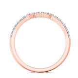 Photo of Kana 3/8 Carat T.W. Ruby and Diamond Matching Wedding Band Set 14K Rose Gold [BT2068RL]