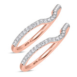 Photo of Kantuta 1/3 ct tw. Diamond Same Sex Ladies Band Set 10K Rose Gold [WL2087R]