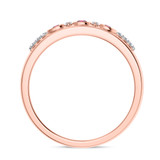 Photo of Kana 1/5 Carat T.W. Ruby and Diamond Mens Wedding Band 10K Rose Gold [BT2068RM]