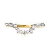 Photo of Kana 2 1/6 CT. T.W. Ruby and Diamond Matching Bridal Ring Set 10K Yellow Gold [BT2068YL]