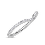 Photo of Kantuta 1/3 CT. T.W. Ruby and Diamond Matching Wedding Band Set 14K White Gold [BT2087WL]
