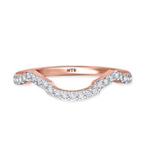 Photo of Lone 1/5 ct tw. Diamond Ladies Band 14K Rose Gold [BT2069RL]