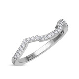 Photo of Lone 3/8 ct tw. Diamond Same Sex Ladies Band Set 10K White Gold [BT2069WL]