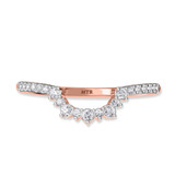 Photo of Kana 2 1/6 CT. T.W. Ruby and Diamond Matching Bridal Ring Set 10K Rose Gold [BT2068RL]