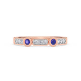 Photo of Purvi 1/8 ct tw. Lab Grown Diamond Ladies Band 10K Rose Gold [BT1969RL]