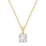 Photo of Pinkie 1/2 CT. T.W. Lab Grown Diamond Solitaire Pendant 10K Yellow Gold [SP1930Y-C000]