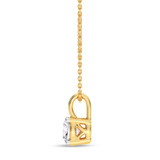 Photo of Pinkie 1/2 CT. T.W. Lab Grown Diamond Solitaire Pendant 14K Yellow Gold [SP1930Y-C000]