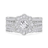 Photo of Hailee 2 2/3 ct tw. Lab Grown Diamond Round Solitaire Bridal Set 10K White Gold [BR1424W-L070]