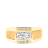 Photo of Lafayette 3 3/4 ct tw. Diamond Princess Cluster Trio Set 14K Yellow Gold [BT623YM]