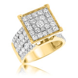 Photo of Lafayette 3 3/4 ct tw. Diamond Princess Cluster Trio Set 14K Yellow Gold [BT406YE-C000]