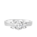 Photo of Eleana 1 1/10 Carat T.W. Diamond Oval Solitaire Bridal Set 14K White Gold [BT354WE-V045]