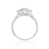 Photo of Eleana 1 1/10 Carat T.W. Diamond Oval Solitaire Bridal Set 14K White Gold [BT354WE-V045]