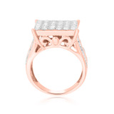 Photo of Esme 3 1/2 ct tw. Diamond Princess Cluster Trio Set 10K Rose Gold [BT408RE-C000]