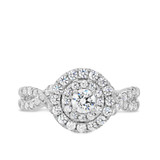 Photo of Johanna 1 ct tw. Round Solitaire Engagement Ring 14K White Gold [BT681WE-C000]