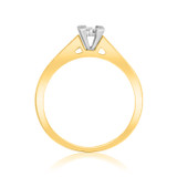 Photo of Norah 7/8 ct tw. Diamond Princess Cluster Trio Set 14K Yellow Gold [BT589YE-C000]