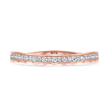 Photo of Hailee 1 1/10 ct tw. Lab Grown Diamond Wedding Band Set 14K Rose Gold [BT1424RL]
