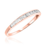Photo of Petite Elegance 1/3 ct tw. Diamond Ladies Band 10K Rose Gold [BT590RL]