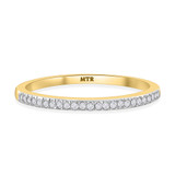 Photo of Harlowe 3/4 Carat T.W. Diamond Round Solitaire Bridal Set 14K Yellow Gold [BT361YL]