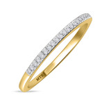 Photo of Harlowe 3/4 Carat T.W. Diamond Round Solitaire Bridal Set 14K Yellow Gold [BT361YL]