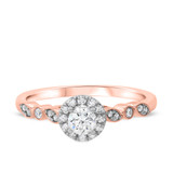 Photo of Jocelyn 1 1/6 ct tw. Diamond Round Solitaire Trio Set 14K Rose Gold [BT909RE-C000]