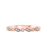 Photo of Jocelyn 1 1/6 ct tw. Diamond Round Solitaire Trio Set 14K Rose Gold [BT909RL]