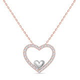 Photo of Valentines Pendant 2022 1/2 CT. T.W. Pendant 10K Rose Gold [CP256R]