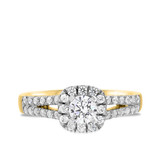 Photo of Carson 1 ct tw. Diamond Round Solitaire Engagement Ring 10K Yellow Gold [BT682YE-R045]