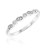 Photo of Jocelyn 1 1/6 ct tw. Diamond Round Solitaire Trio Set 10K White Gold [BT909WL]