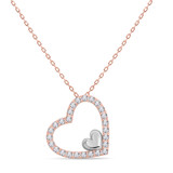 Photo of Valentines Pendant 2022 1/2 Carat T.W. Pendant 14K Rose Gold [CP256R]