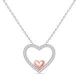 Photo of Valentines Pendant 2022 1/2 CT. T.W. Pendant 14K White Gold [CP256W]