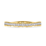 Photo of Hailee 2/3 ct tw. Lab Grown Diamond Same Sex Ladies Band Set 14K Yellow Solid Gold [BT1424YL]
